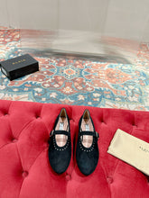ALAIA MARY JANE IN BLACK SUEDE WITH SILVER HARDWARE